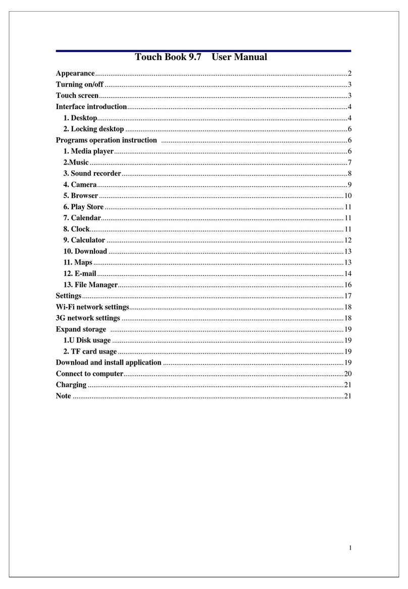 Blu Touch Book 9.7 User manual