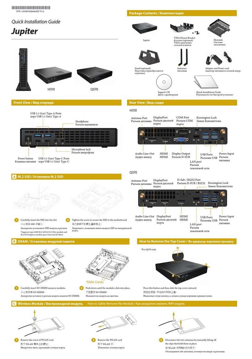 Jupiter H310 Quick installation guide