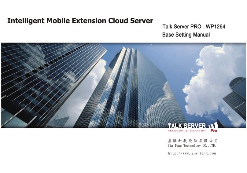 Jia Teng Talk Server Pro WP1264 Setting manual