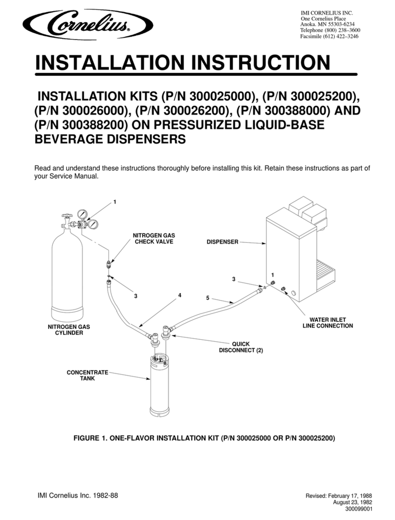 Cornelius 300026000 User manual Cornelius 300026000 User manual