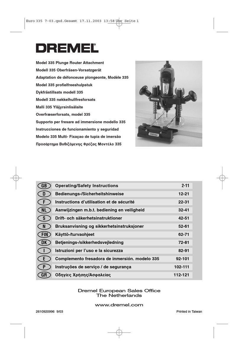 Dremel 335 Assembly instructions