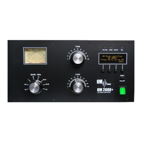 OM POWER OM2000+ User manual