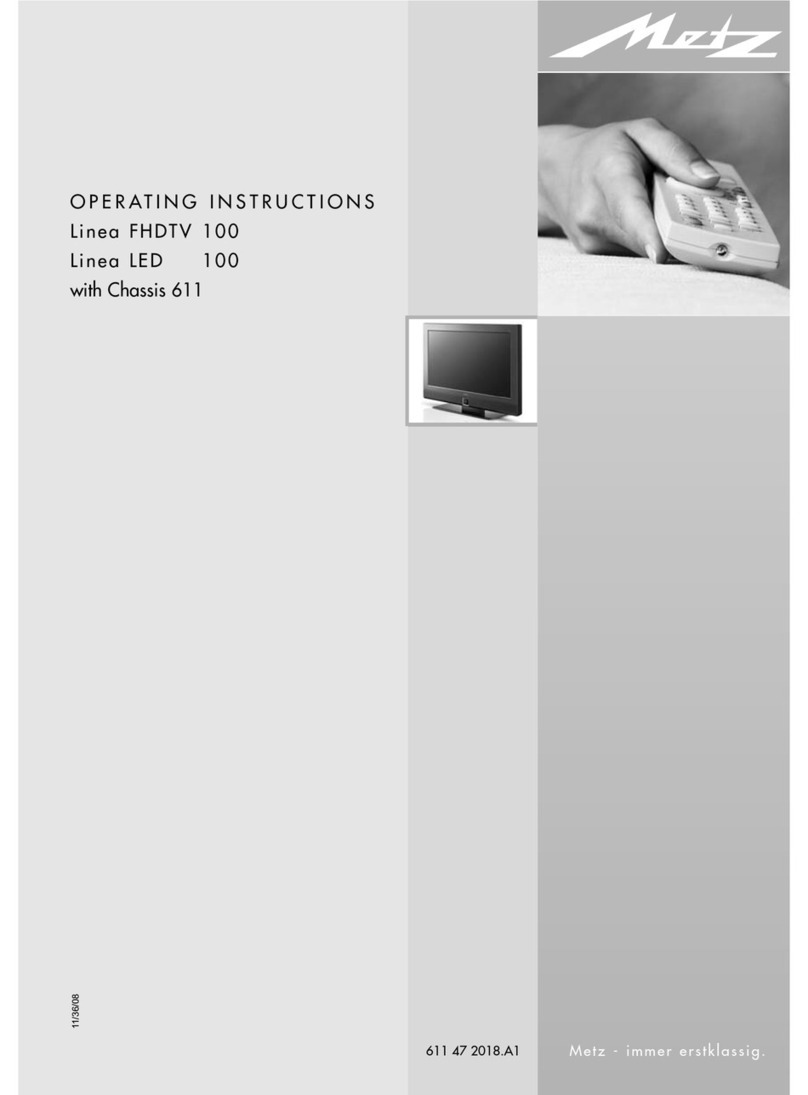 Metz Linea FHDTV 100 operating instructions