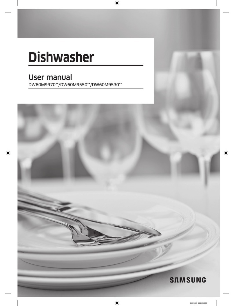 Samsung DW60M9970 Series user manual