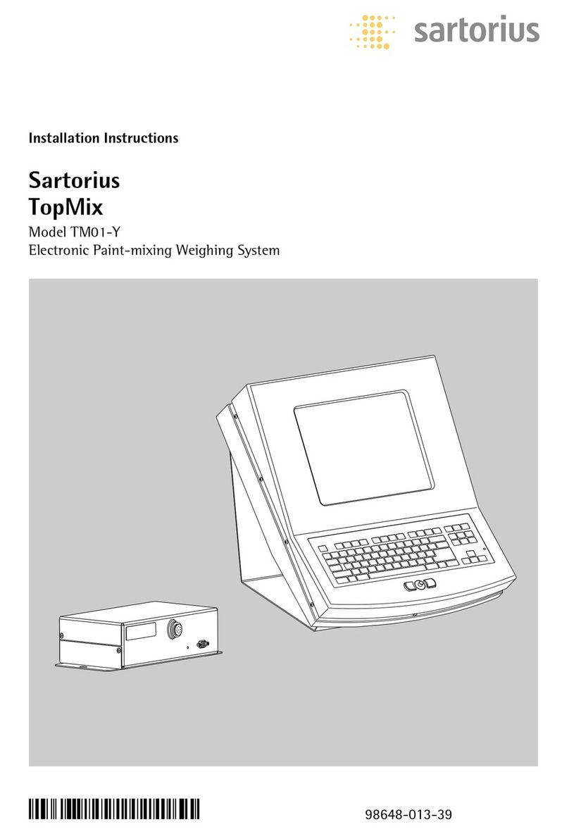 Sartorius TopMix TM01-Y installation instructions