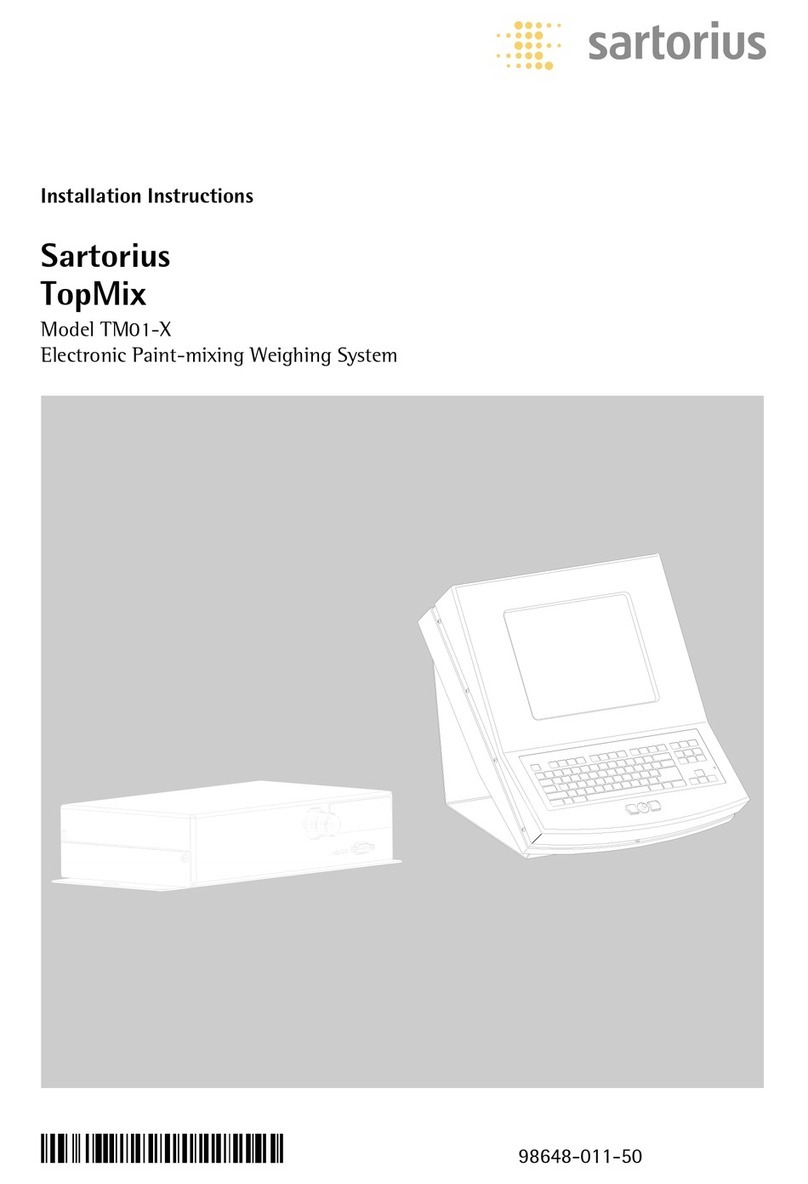 Sartorius TopMix TM01-X installation instructions