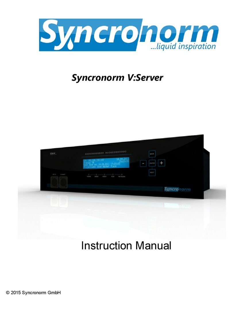 Syncronorm V:Server U8 instruction manual
