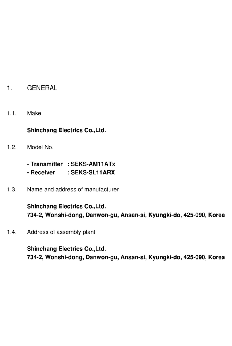 Shinchang Electrics SEKS-AM11ATx user manual