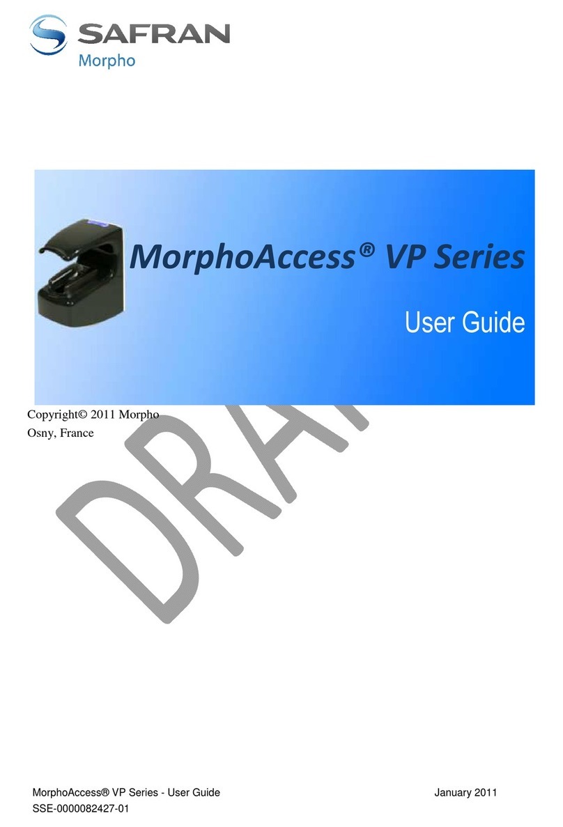 Safran MorphoAccess VP-Bio User manual