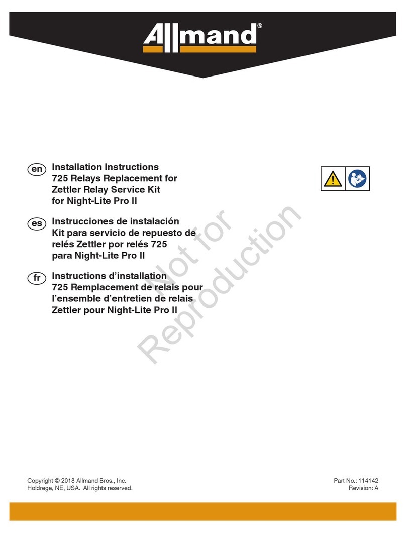 Allmand NIGHT-LITE PRO II installation instructions