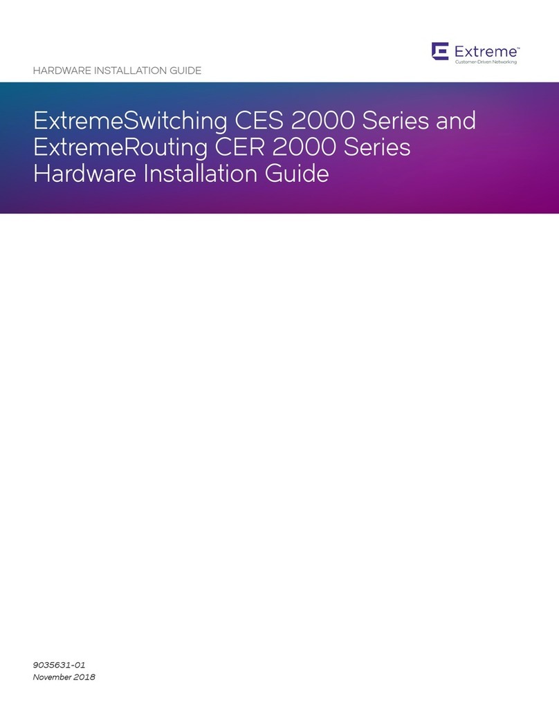 Extreme Networks ExtremeSwitching CES 2000 Series Manual Extreme Networks ExtremeSwitching CES 2000 Series Manual