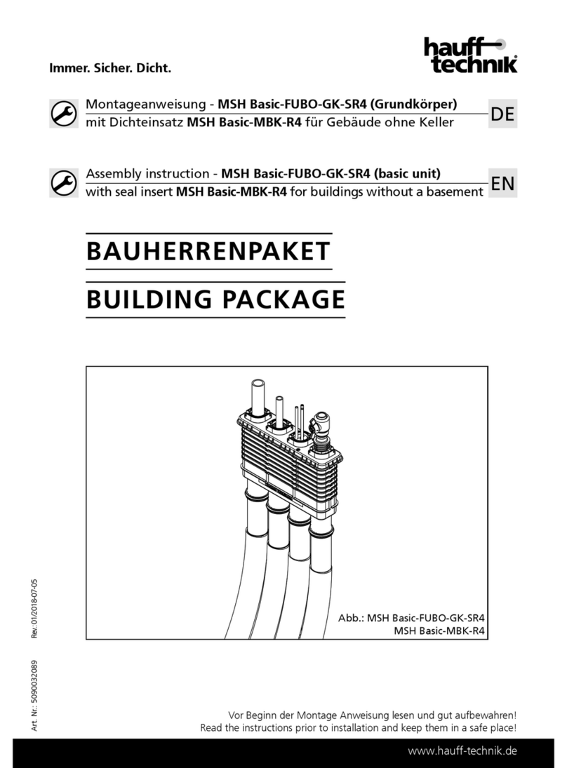 Haufftechnik MSH Basic-FUBO-GK-SR4 Assembly instruction Haufftechnik MSH Basic-FUBO-GK-SR4 Assembly instruction