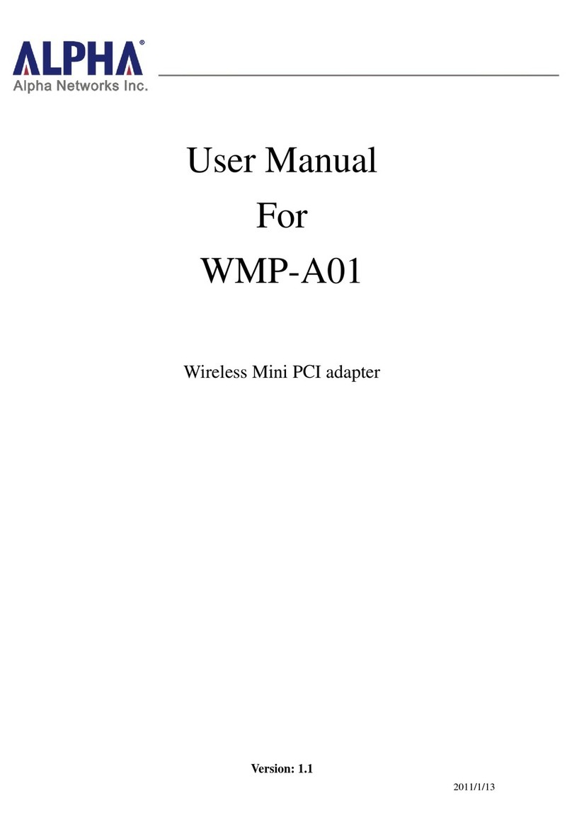 Alpha WMP-A01 user manual