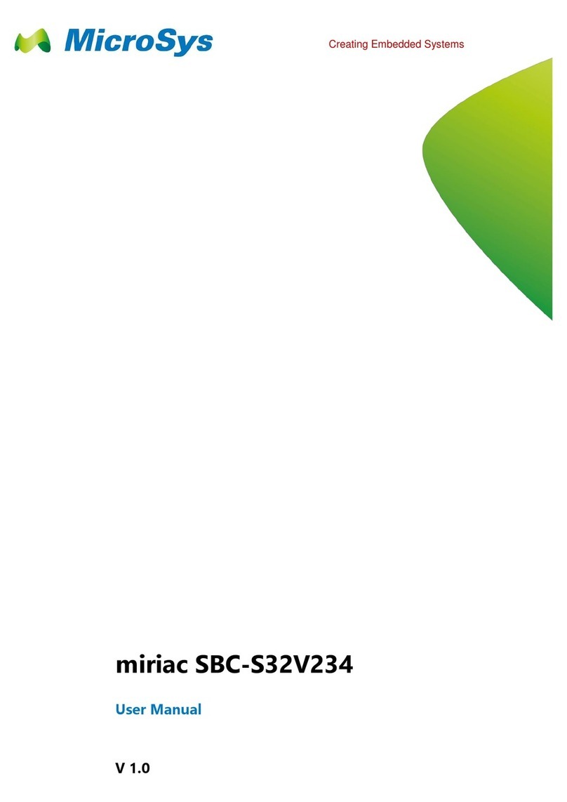 MicroSys miriac SBC-S32V234 user manual