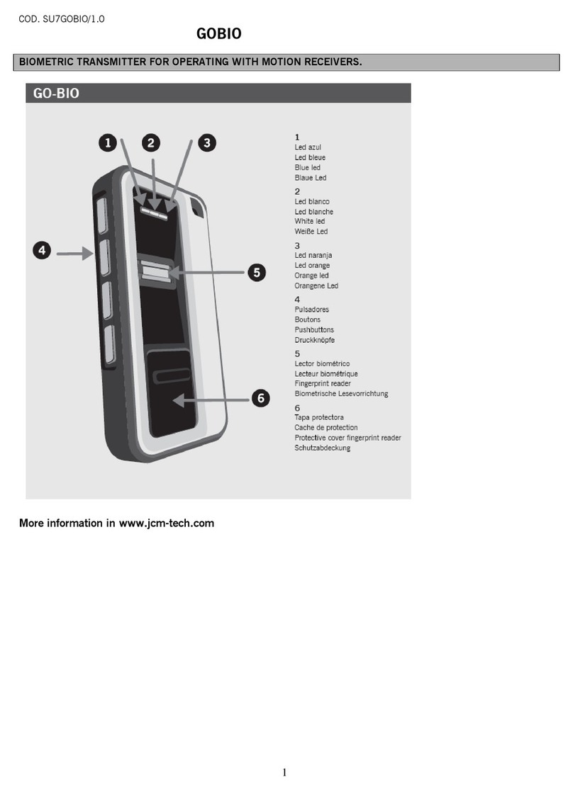 JCM Technologies GO-BIO manual