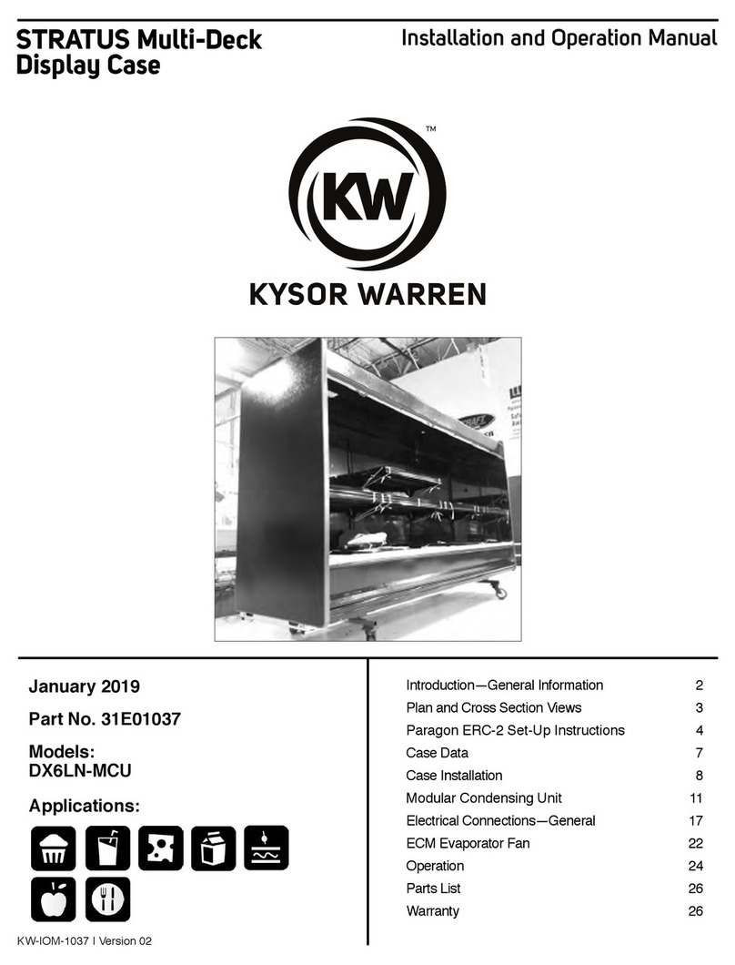 Kysor/Warren DX6LN-MCU Installation and operation manual Kysor/Warren DX6LN-MCU Installation and operation manual