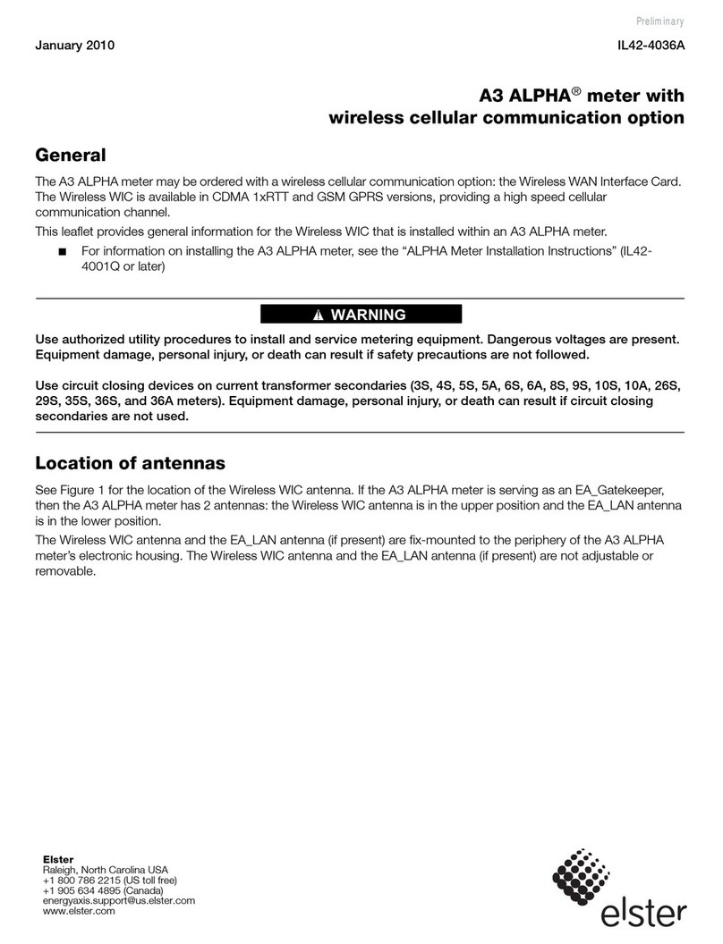 Elster A3 ALPHA User manual