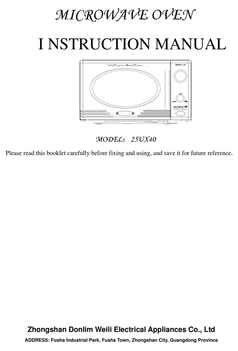 Nostalgia Electrics 25UX40 instruction manual Nostalgia Electrics 25UX40 instruction manual