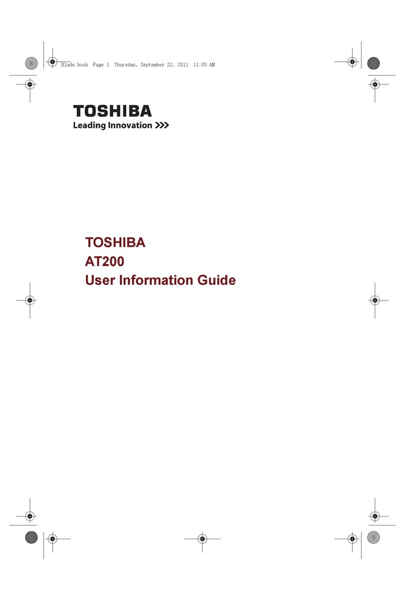 Toshiba AT200 Series Owner's manual Toshiba AT200 Series Owner's manual
