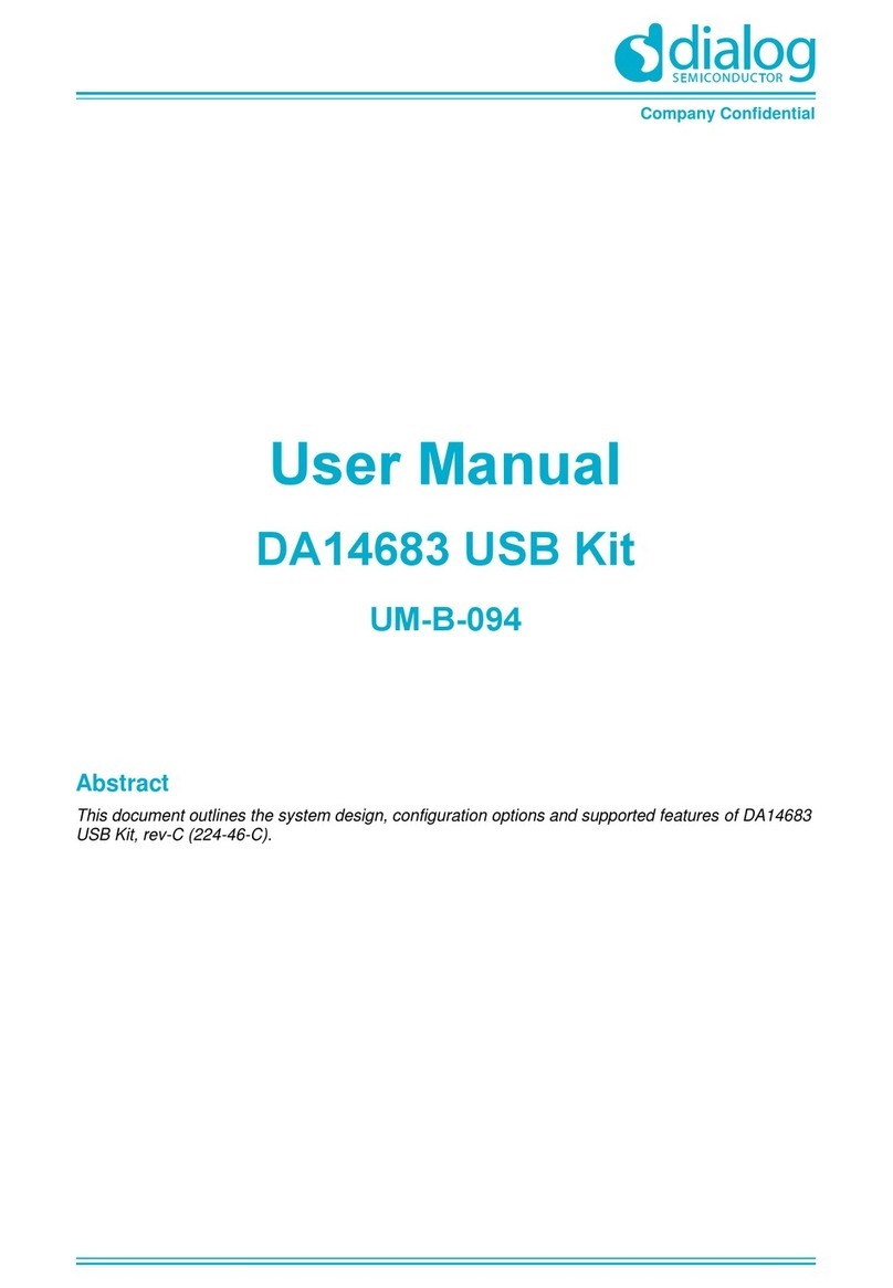 Dialog Semiconductor DA14683 USB Kit User manual