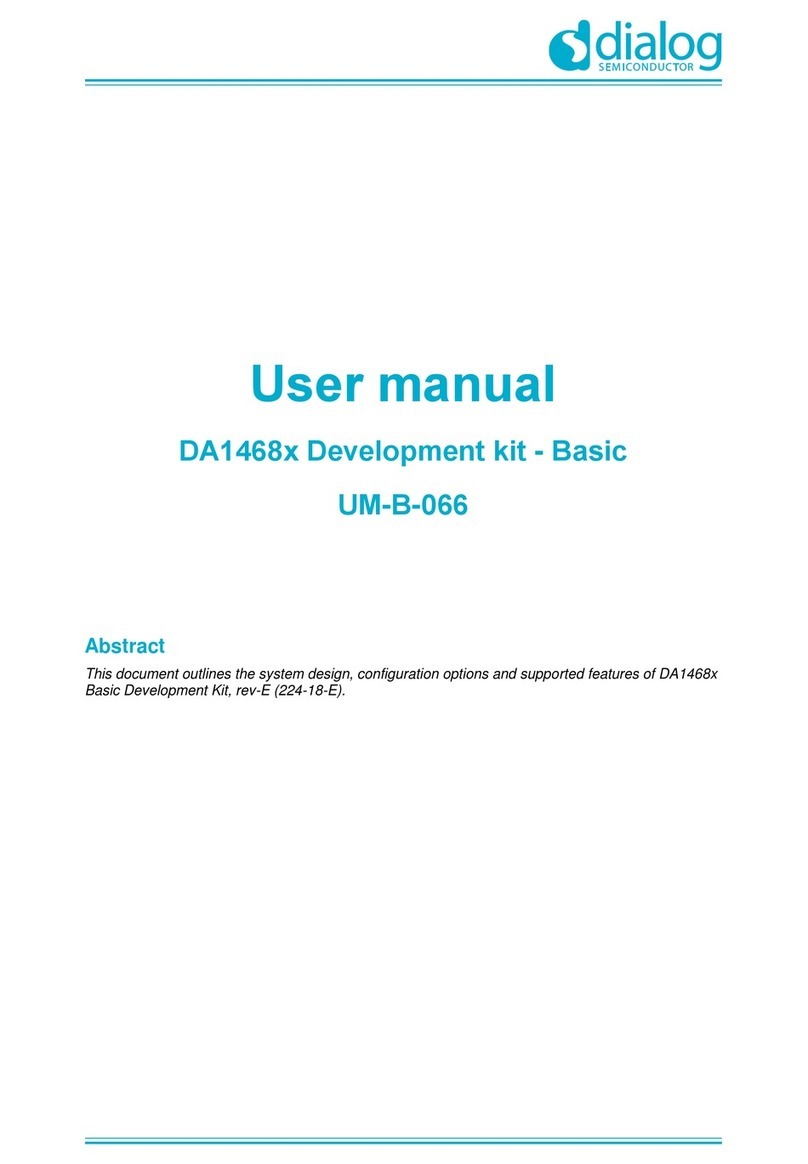 Dialog Semiconductor DA1468 series User manual