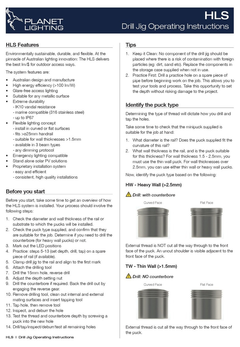 Planet Lighting HLS operating instructions