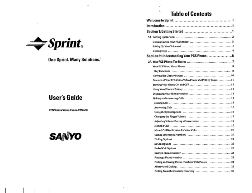 Sanyo SCP-5500 User manual