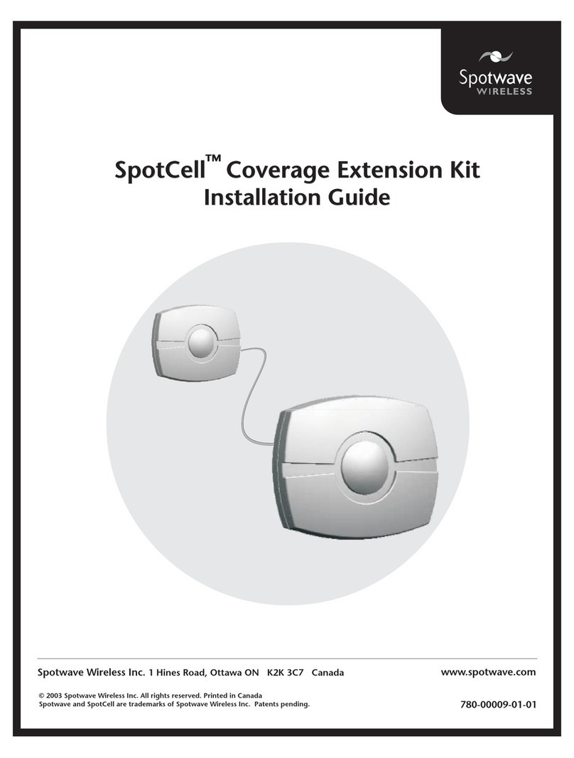 Spotwave SpotCell Coverage Extension Kit installation guide