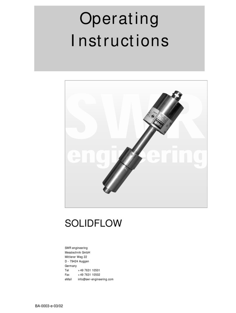 SWR ENGINEERING SOLIDFLOW operating instructions