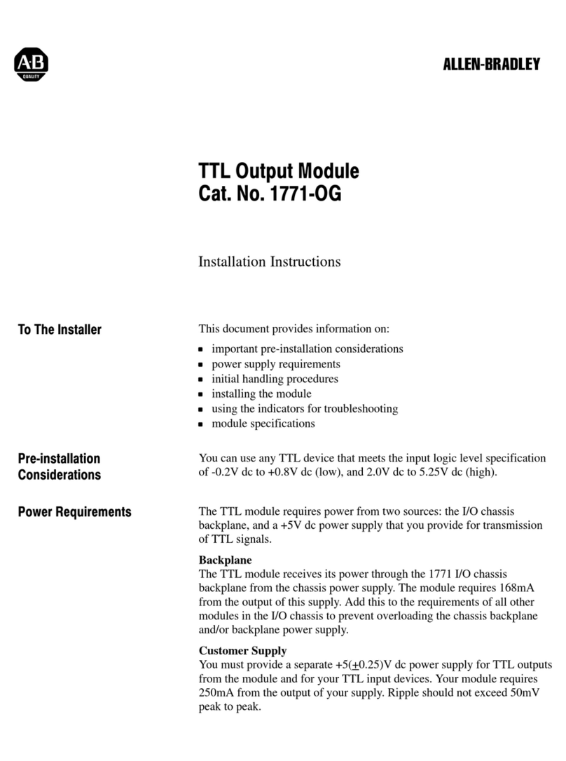 Allen-Bradley 1771-OG User manual Allen-Bradley 1771-OG User manual