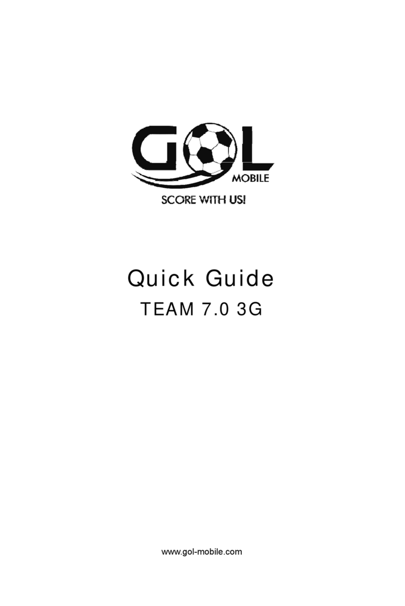 Gol Mobile TEAM 7.0 3G quick guide