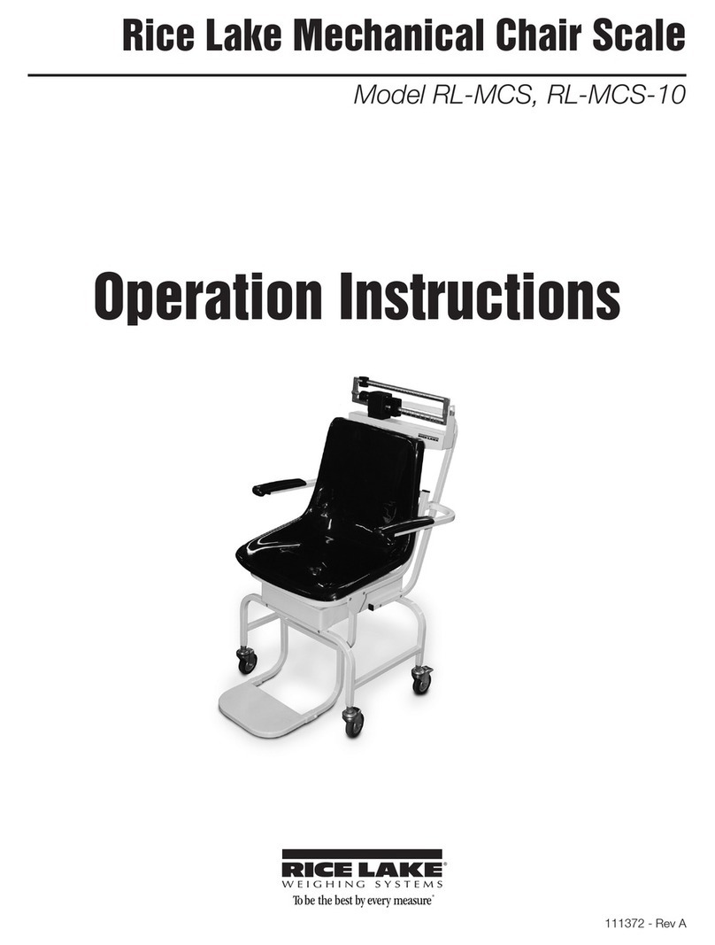 Rice Lake RL-MCS Operation instructions