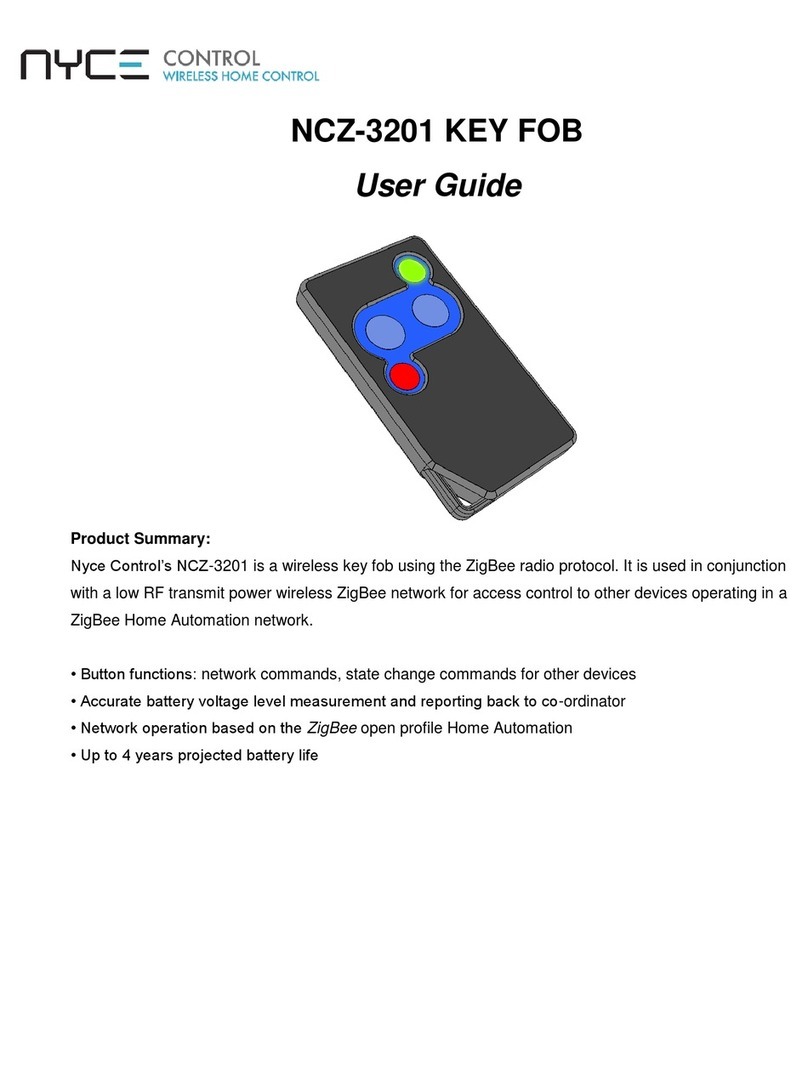 Nyce Control NCZ-3201 user guide