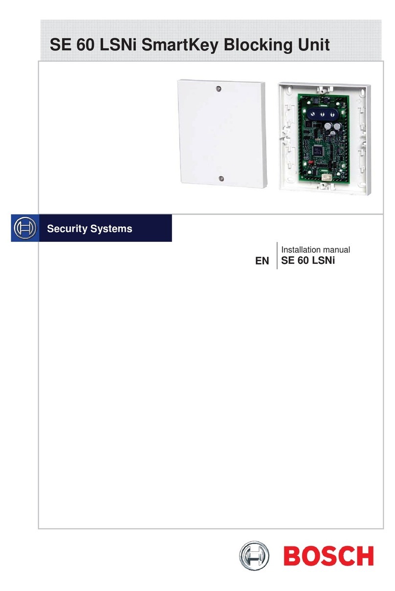 Bosch SE 60 LSNi installation manual