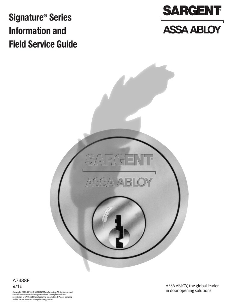 Assa Abloy Sargent Signature Series User manual
