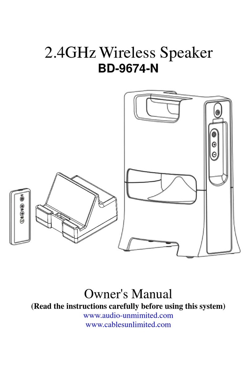Audio Unlimited BD-9674-N owner's manual