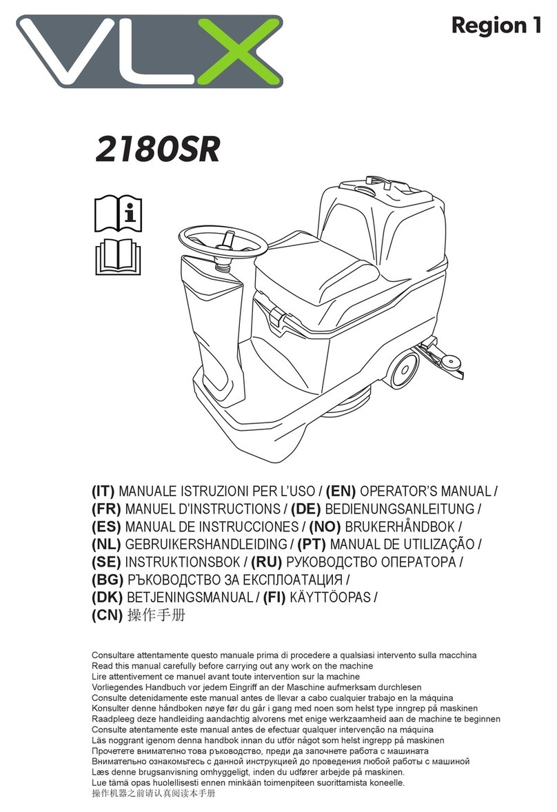 VLX 2180SR Operator's manual