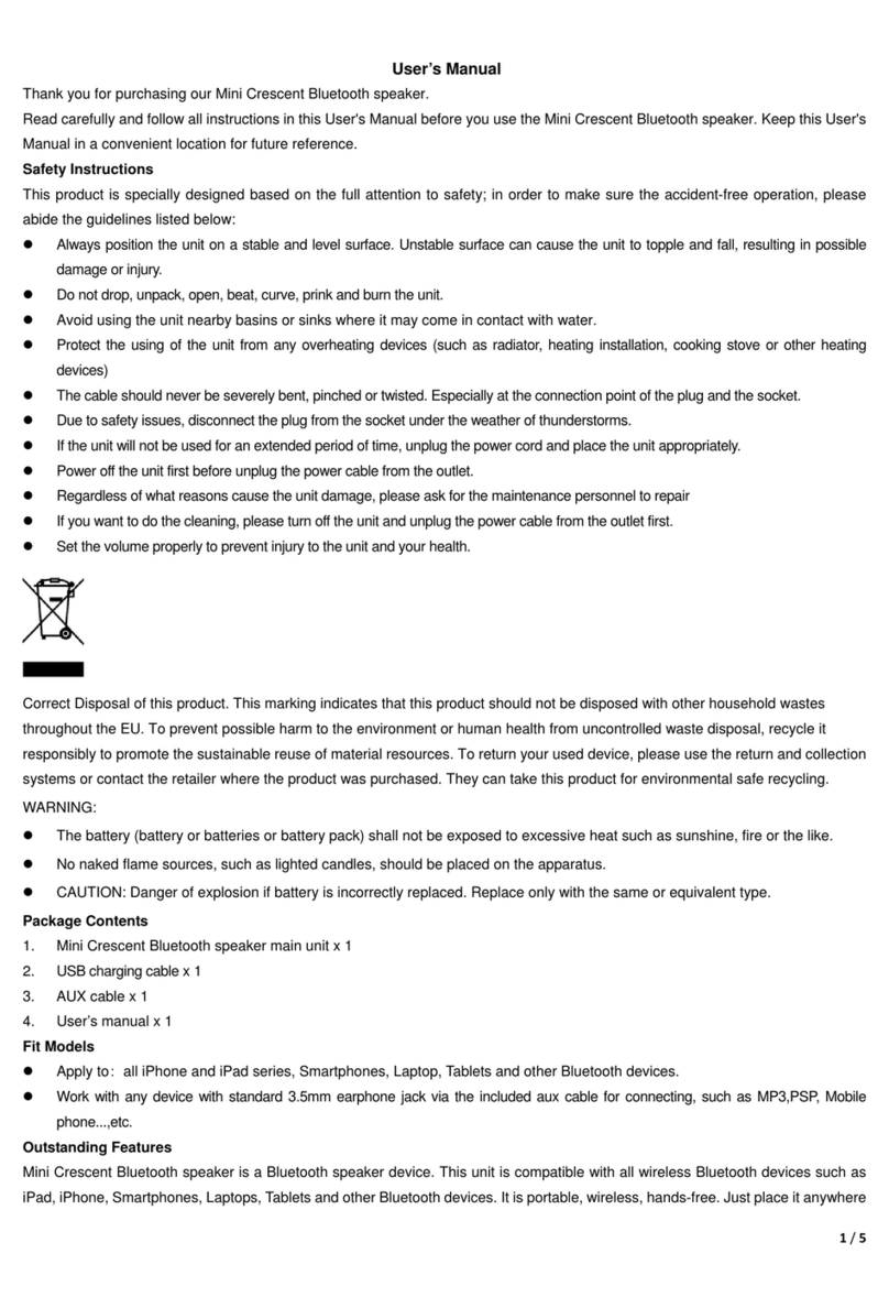 Bijela Mini Crescent user manual