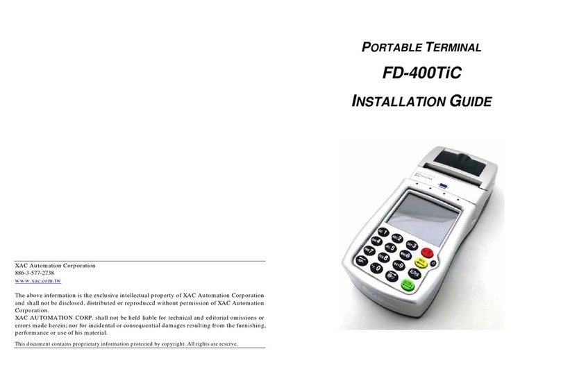 XAC FD-400TiC User manual