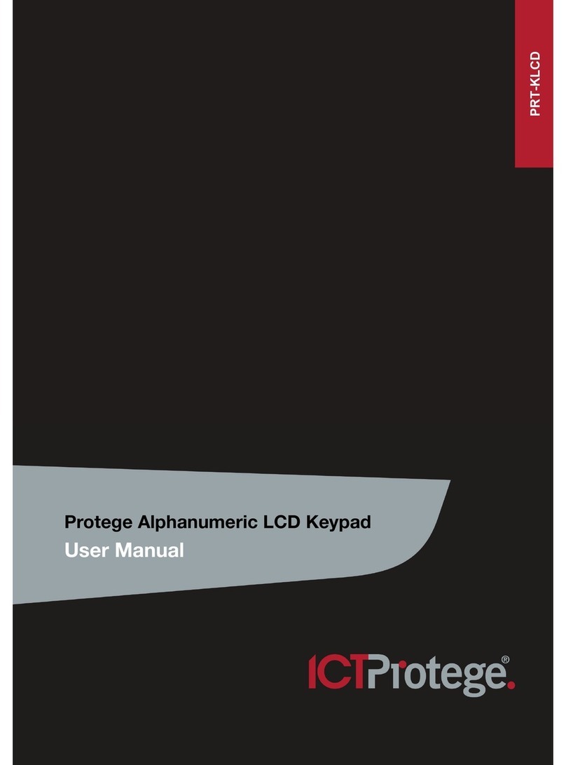ICT Protege PRT-KLCD User manual