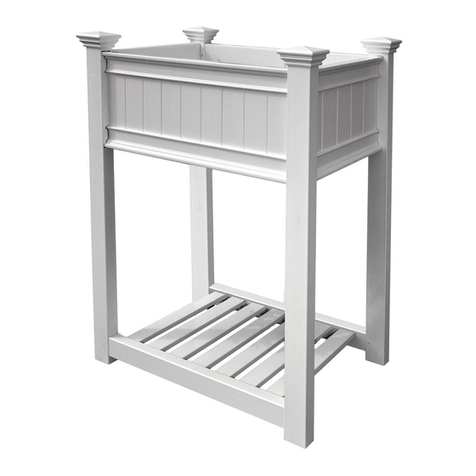 New England Arbors Urbanscape Raised Planter Box User manual