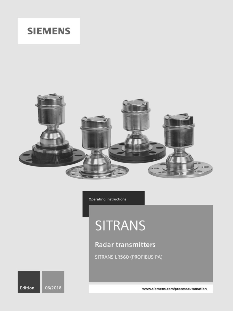 Siemens SITRANS LR560 operating instructions Siemens SITRANS LR560 operating instructions