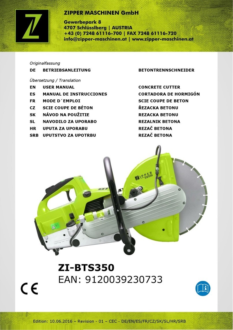Zipper Mowers ZI-BTS350 user manual