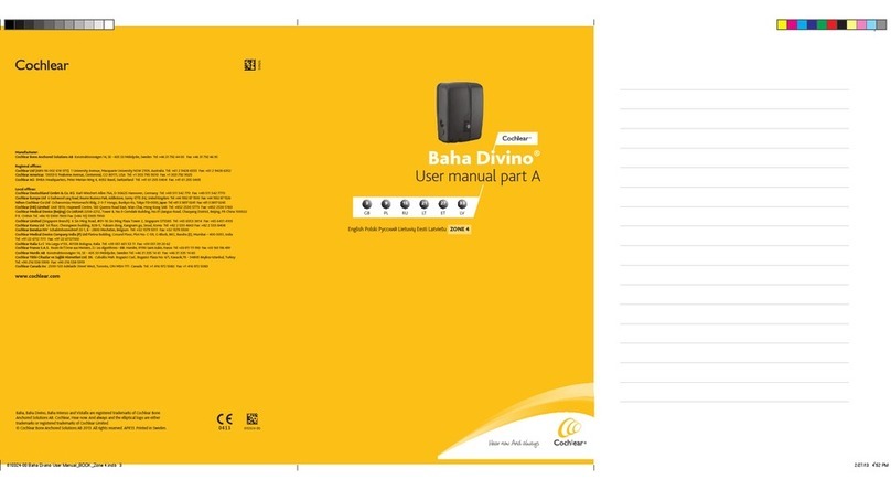 Cochlear Baha Divino user manual