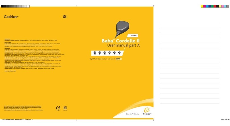 Cochlear baha cordelle ii user manual