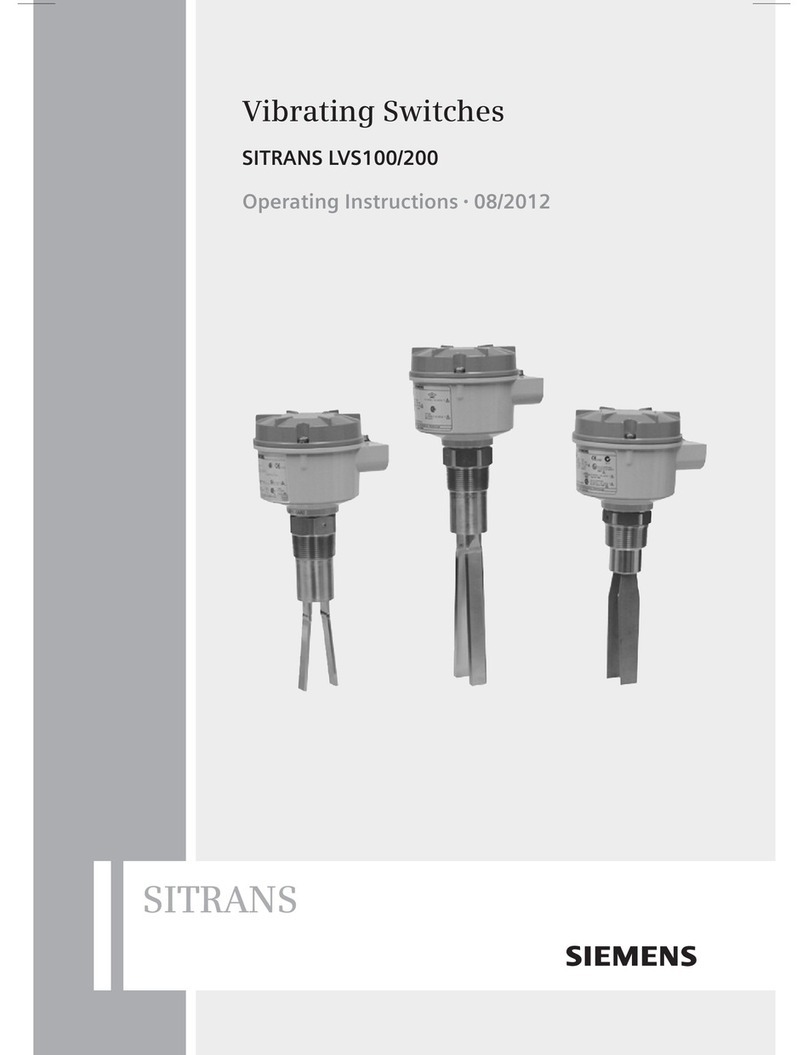Siemens SITRANS LVS100 operating instructions