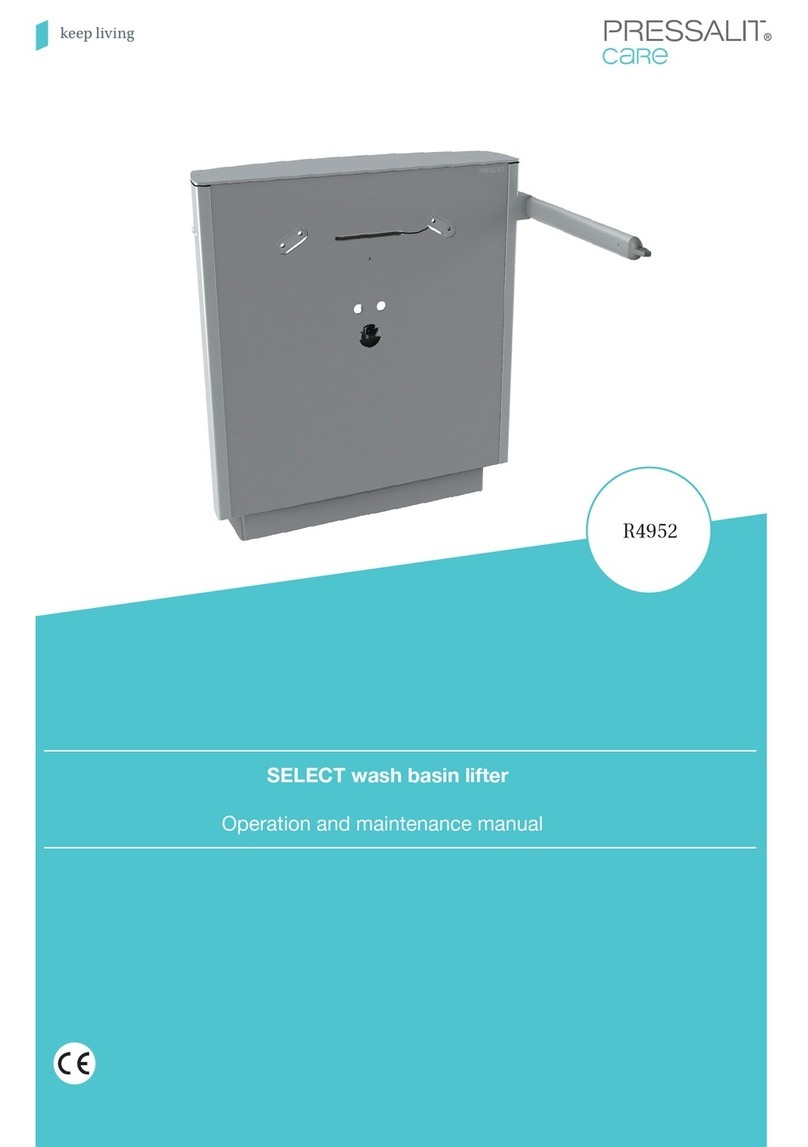 Pressalit SELECT R4952 User manual