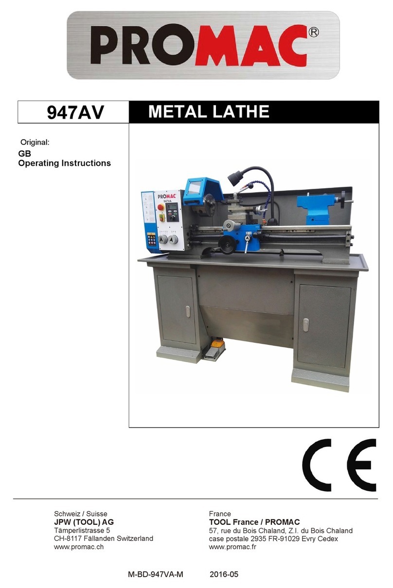 Promac 947VA operating instructions