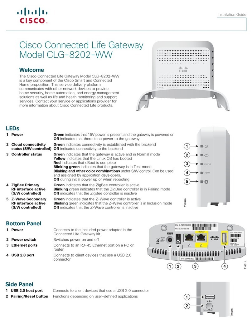 Cisco Connected Life CLG-8202-WW User manual