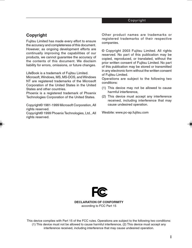 Fujitsu LIFEBOOK P Series User manual